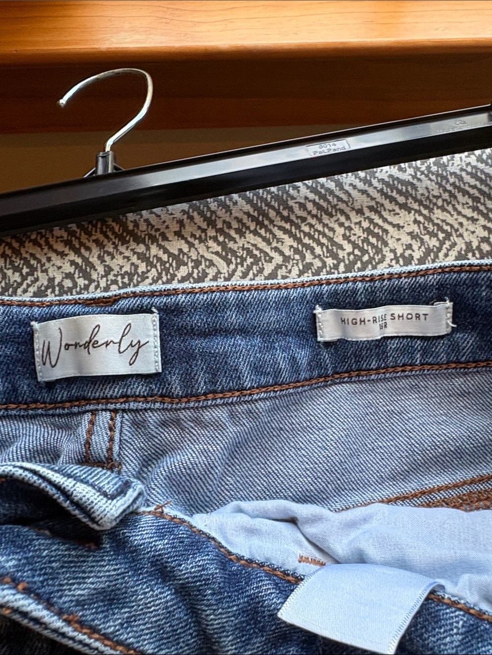 Wonderly Blue Distressed Denim Frayed-Hem Shorts